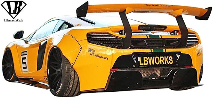 【M's】650S マクラーレン (2014y-2018y) LB-WORKS フロントバンパー＋ディフューザー／／FRP製 未塗装品 リバティーウォーク Liberty Walk_画像8