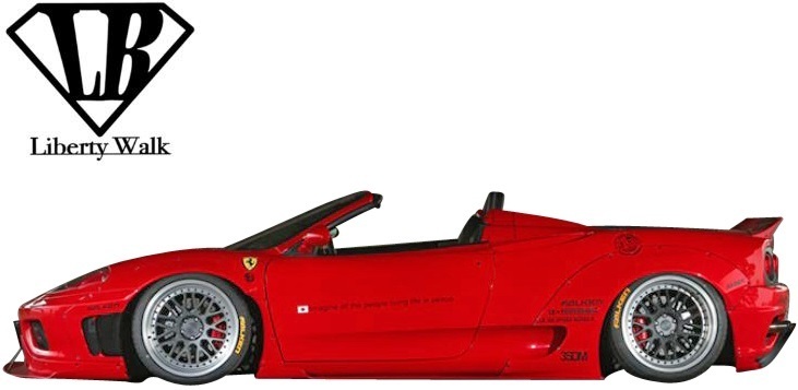 【M’s】Ferrari 360modena/Spider(1999y-2005y) LB-WORKS Ver.2 フルエアロ 5P／CFRP+FRP フェラーリ360 Liberty Walk リバティーウォーク_画像7