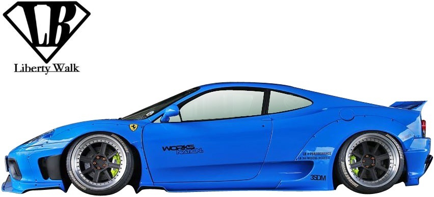 【M’s】Ferrari 360modena/Spider (1999y-2005y) LB-WORKS Ver.2 エアロキット 5P//FRP フェラーリ360 Liberty Walk リバティーウォーク_画像2