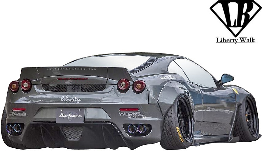 【M’s】フェラーリF430 (2004y-2009y) Liberty Walk LB-WORKS リアディフューザー／／FRP エアロ リバティーウォーク ディフューザー_画像5