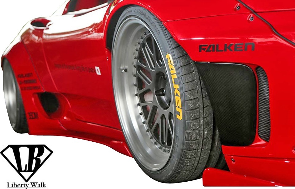 【M’s】Ferrari 360modena/Spider (99y-05y) LB-WORKS サイドディフューザー／FRP フェラーリ360 エアロ Liberty Walk リバティーウォーク_画像8