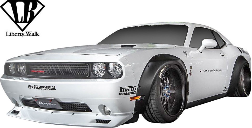 【M’s】Dodge チャレンジャー (2008y-) Liberty Walk LB-WORKS コンプリートボディキット 3点 ／／ FRP 未塗装 リバティーウォーク_画像2