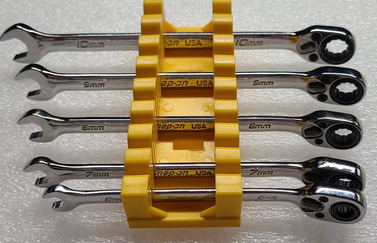 snap-on ラチェッティングコンビネーションレンチ5本組SOXRRM5本組 未