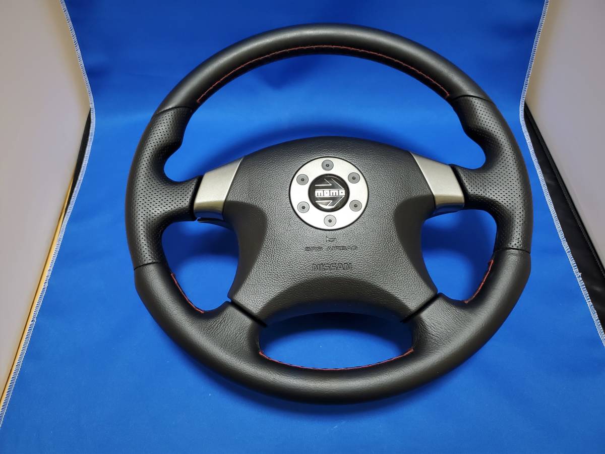 日産純正オプション R34 MOMO 4本スポーク スポーツステアリング www