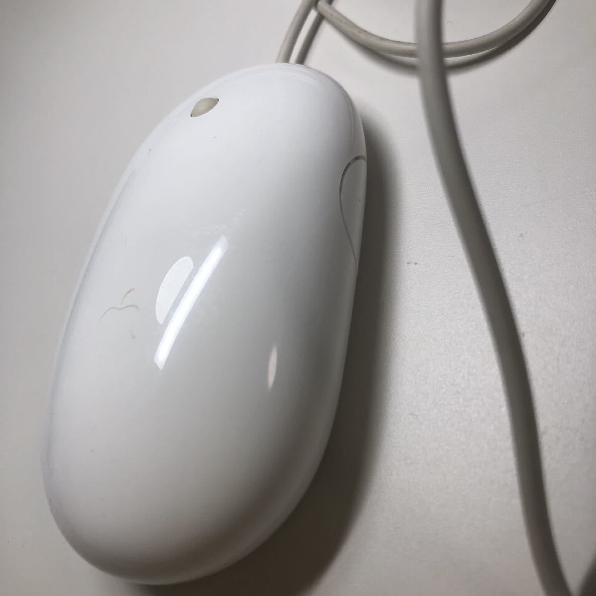 ★apple 純正 有線USBマウス A1152 中古動作品 Apple Mighty Mouse Mac マイティマウス