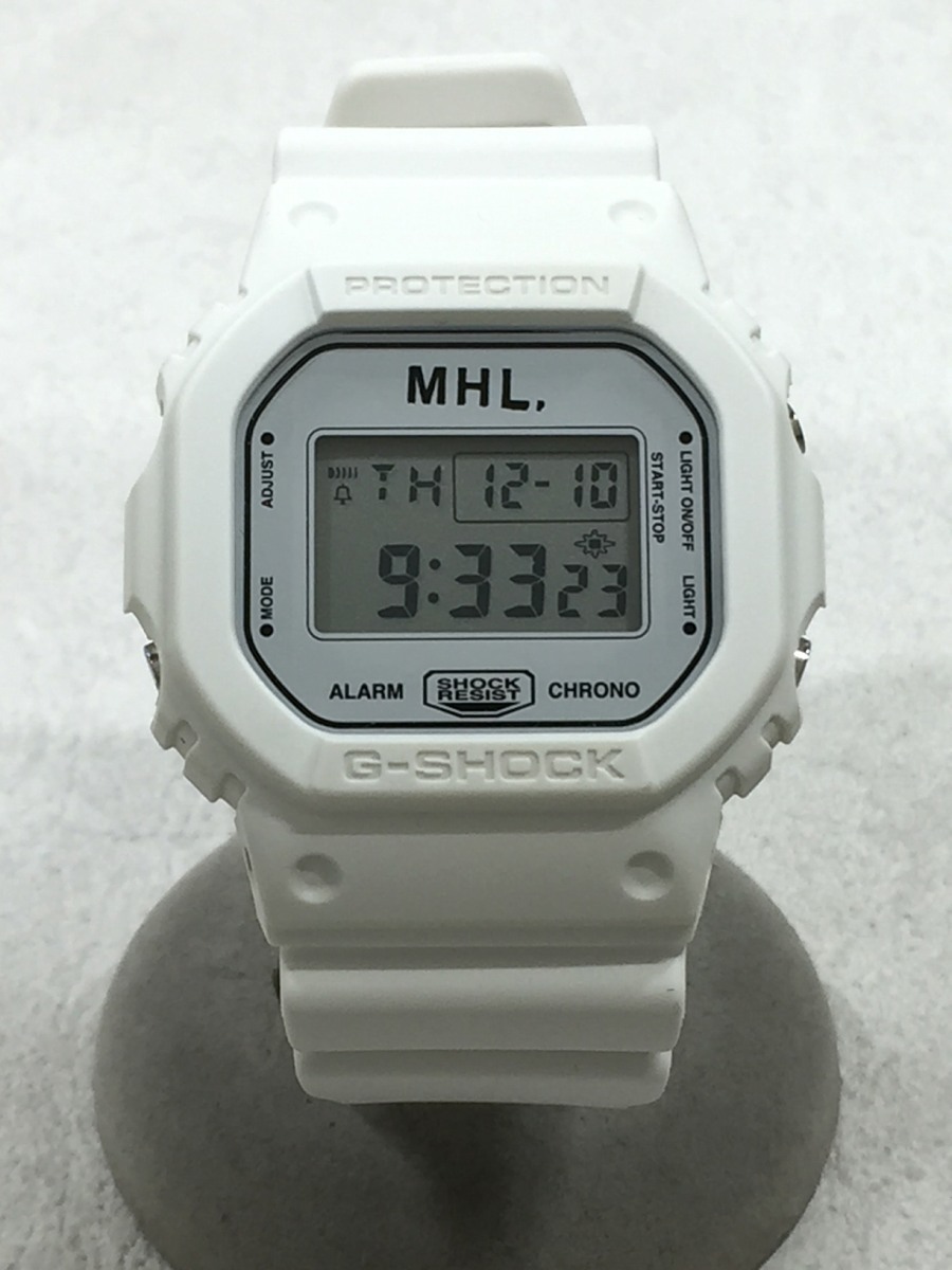 2021年新作 MHL.◆腕時計/デジタル/ラバー/WHT/WHT/DW-5600VT その他