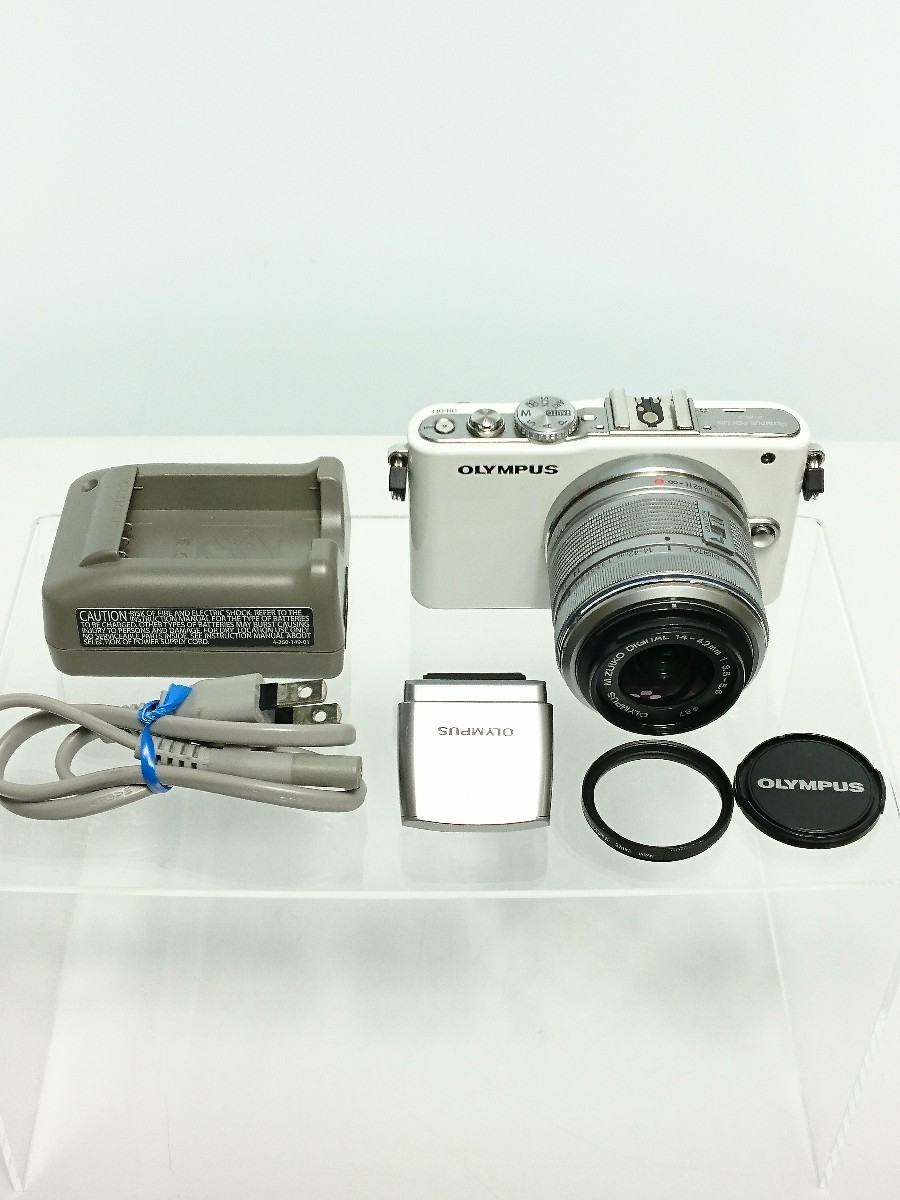 OLYMPUS オリンパス デジタル一眼カメラ PEN 【日本未発売】 ホワイト E-PL3 Lite 最大74％オフ レンズキット