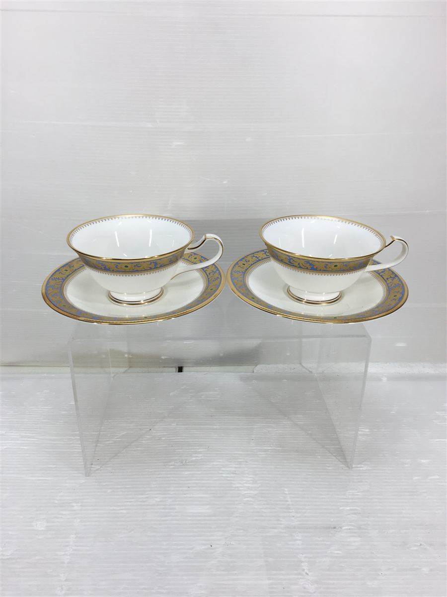 Noritake◆GRAND BROCHE/グランブロシェ/4465 2/カップ&ソーサー/4点セット/WHT