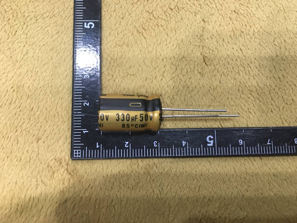 [1] Nichicon FG 330μF 50V 85*C nichicon FG Fine Gold fine Gold audio for electrolytic capacitor 1 piece new goods unused 