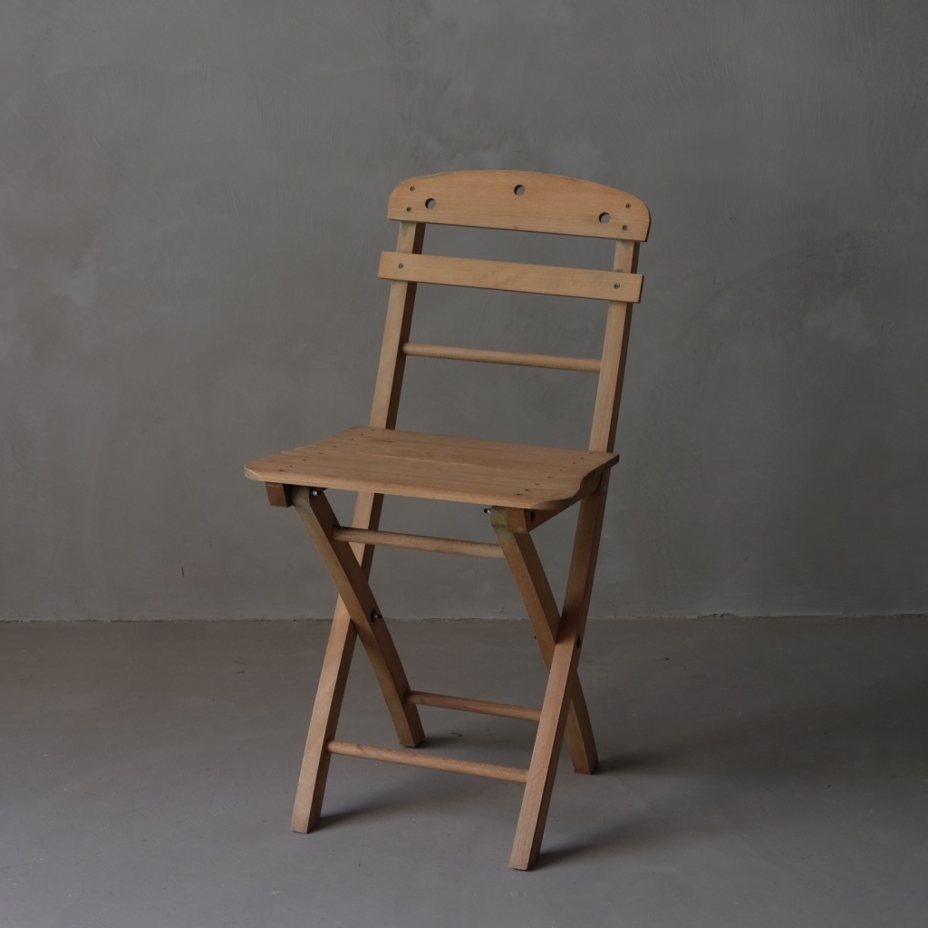 オリジナル 折りたたみ椅子　フォールディングチェア　　　古家具　古道具 レトロ 折り畳みイス