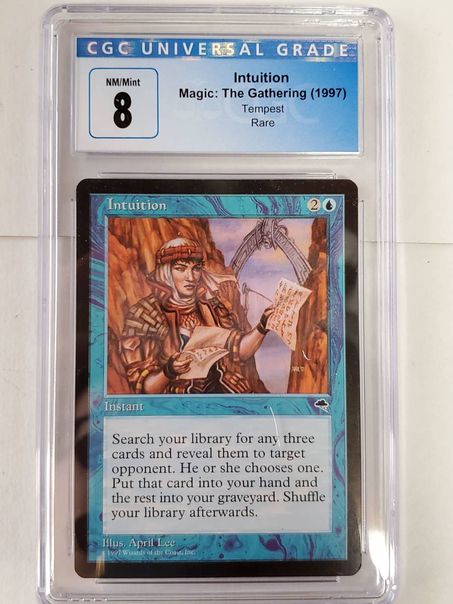 100 ％品質保証 ○MTG○ TE 直観(英語 CGC 8) 青 - powertee.com