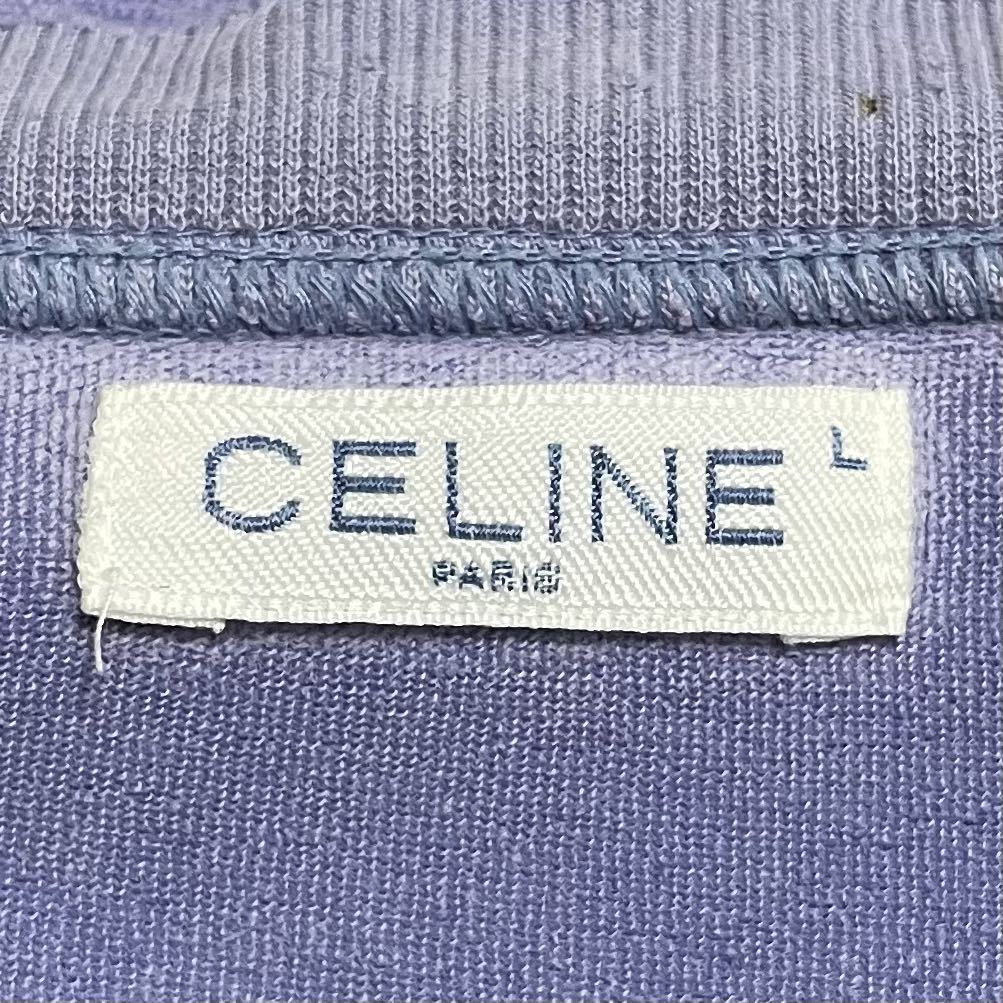 OLD CELINE オールド セリーヌ マカダム刺繍 ロゴ 長袖 Tシャツ OLD CELINE オールド セリーヌ マカダム刺繍 ロゴ 長袖 Tシャツ