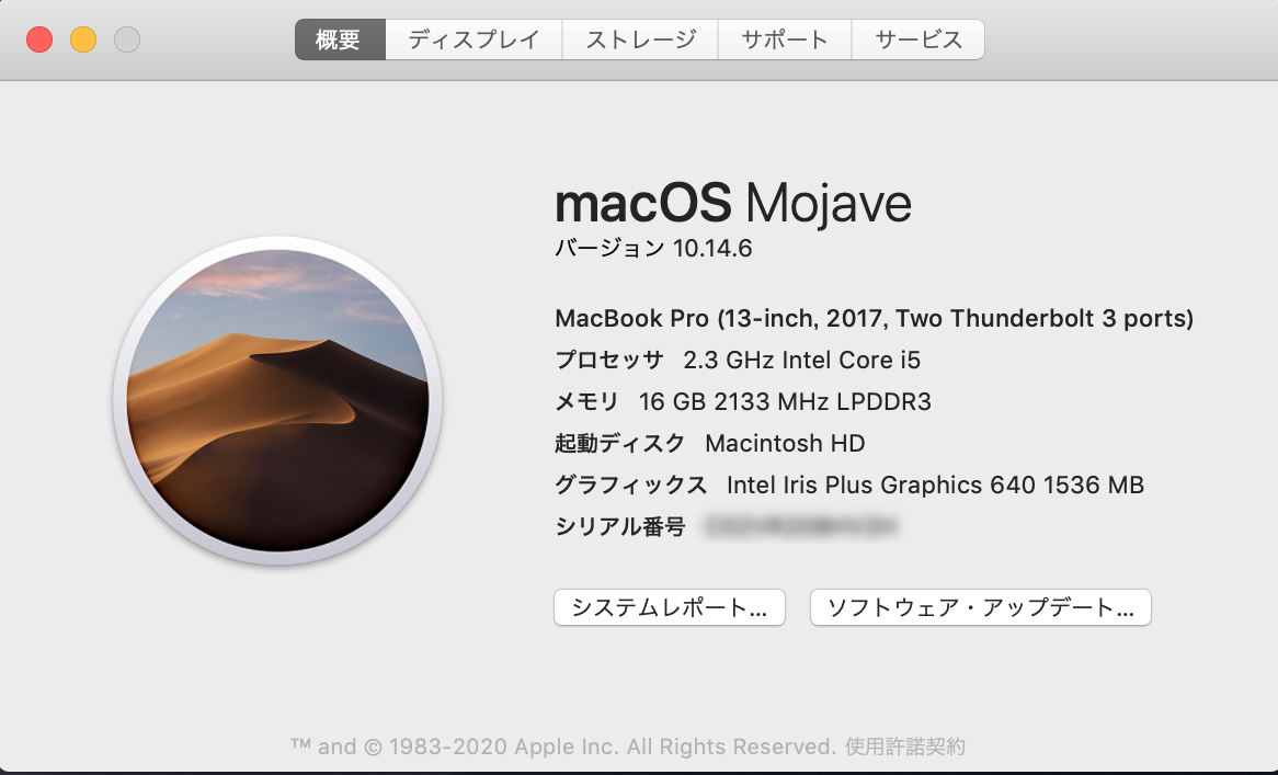 【ジャンク】MacBook Pro 13-inch Mid2017 Touch Bar無し スペースグレイ　メモリ16GB／SSD512GB BTO品_画像8