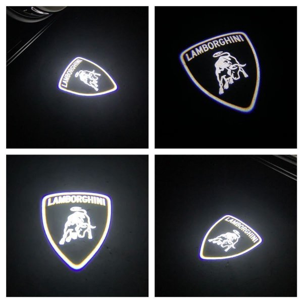 Lamborghini HD ロゴ LED プロジェクター カーテシランプ ガヤルド アベンタドール ウルス ウラカン ランボルギーニ ドア ライト マーク_画像2