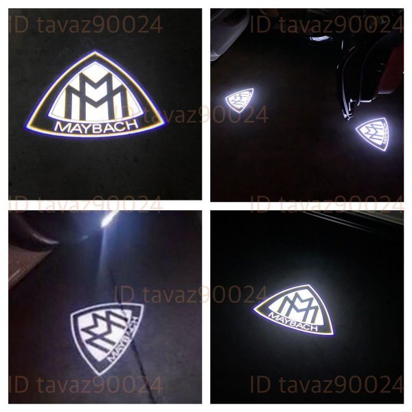 Mercedes Maybach ロゴ カーテシランプ HD LED 純正交換 W222 Sクラス マイバッハ プロジェクター ドア ライト メルセデス ベンツ S マーク_画像2
