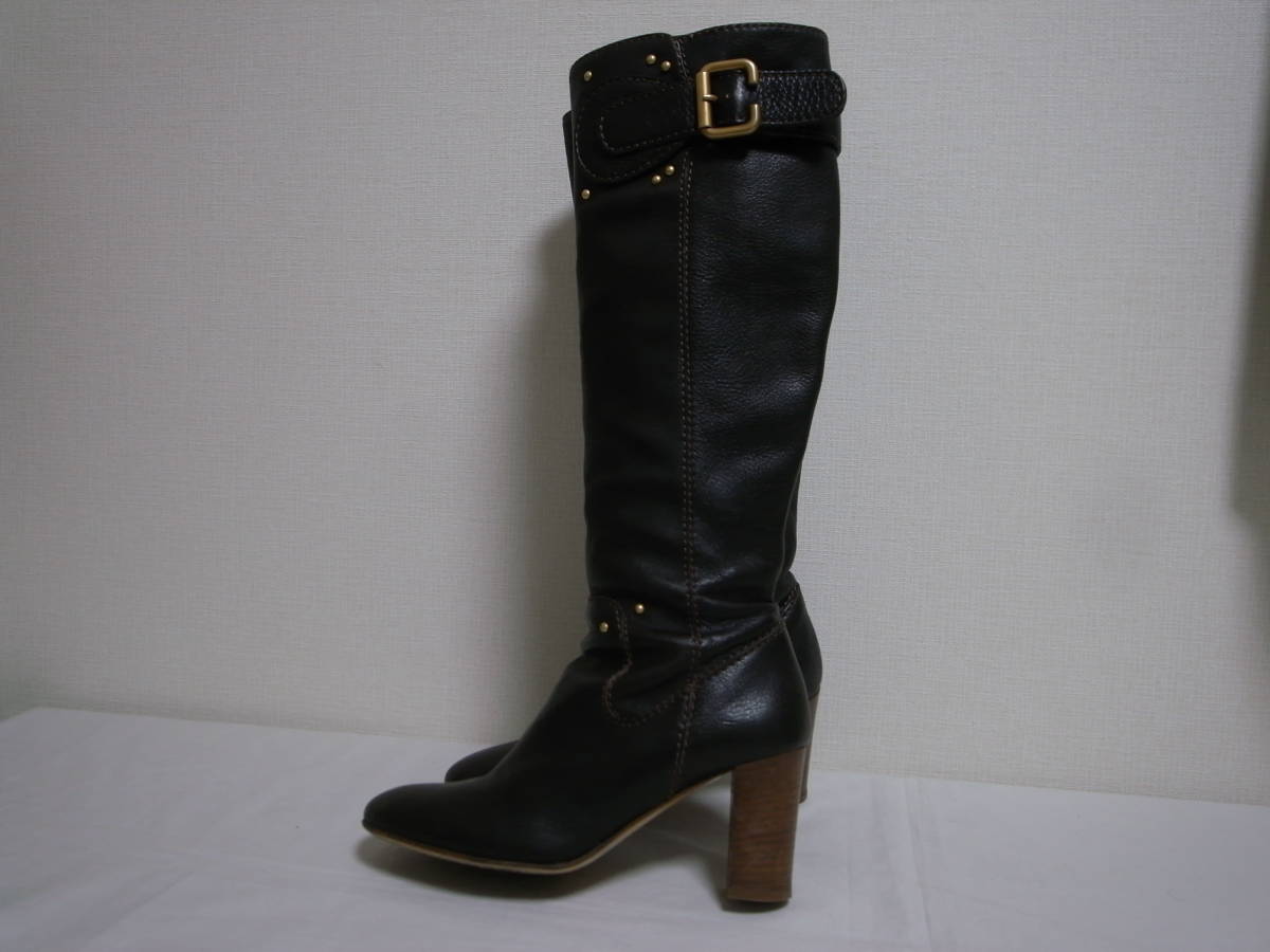 chimos VERO CUOLO/ Italy made long boots 