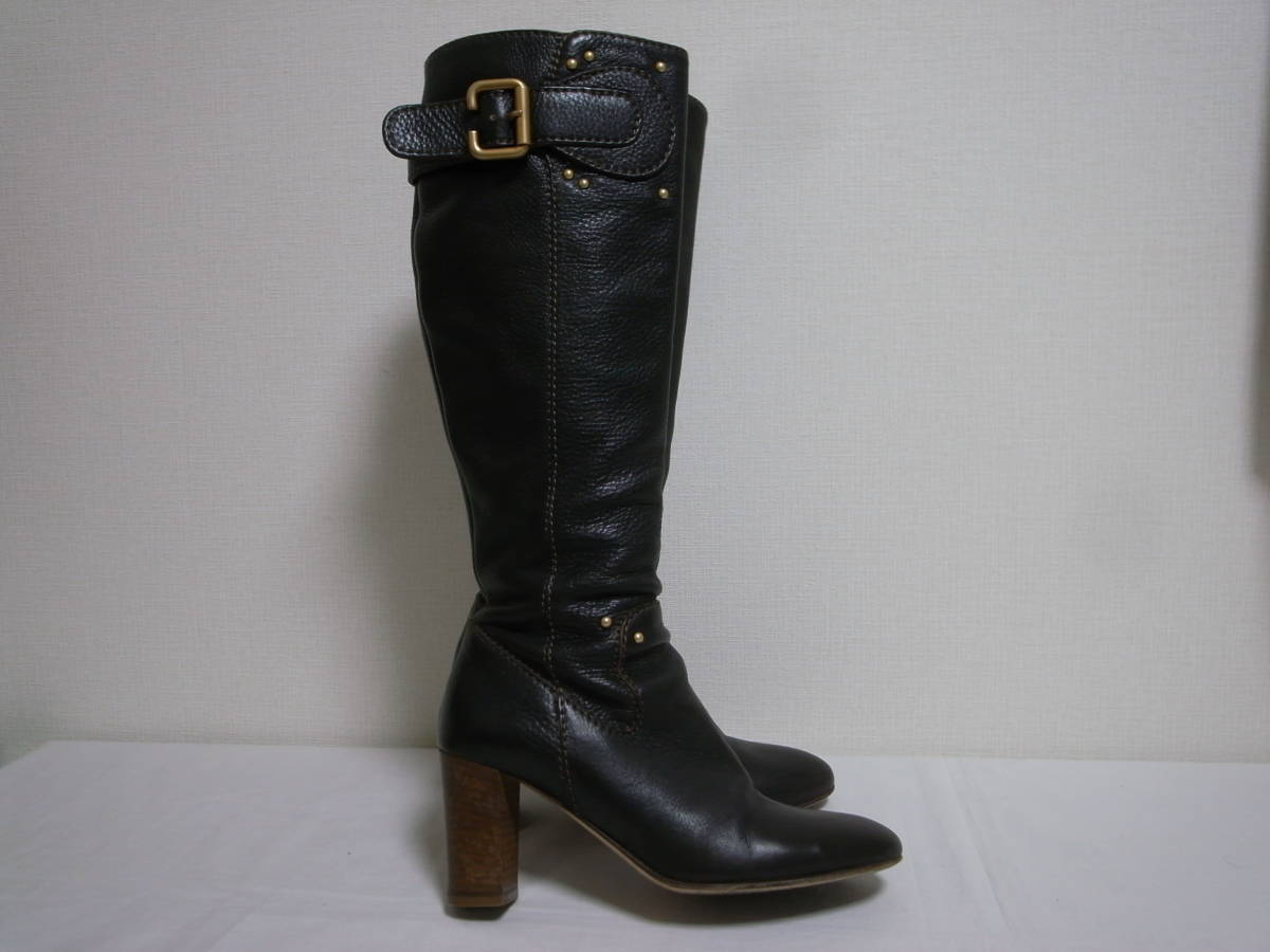 chimos VERO CUOLO/ Italy made long boots 