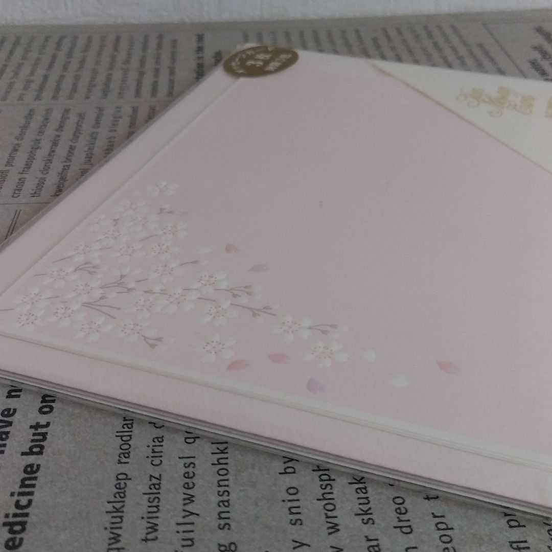 ★未使用！桜さくらサクラ　メッセージカード&封筒
