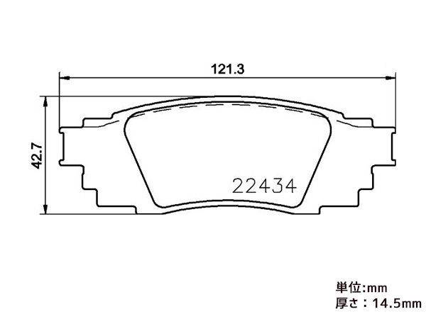 ブレンボ ブレーキパッド LEXUS レクサス ES300h AXZH10 リア ブラックパッド brembo ’18/10～ 送料無料_画像2