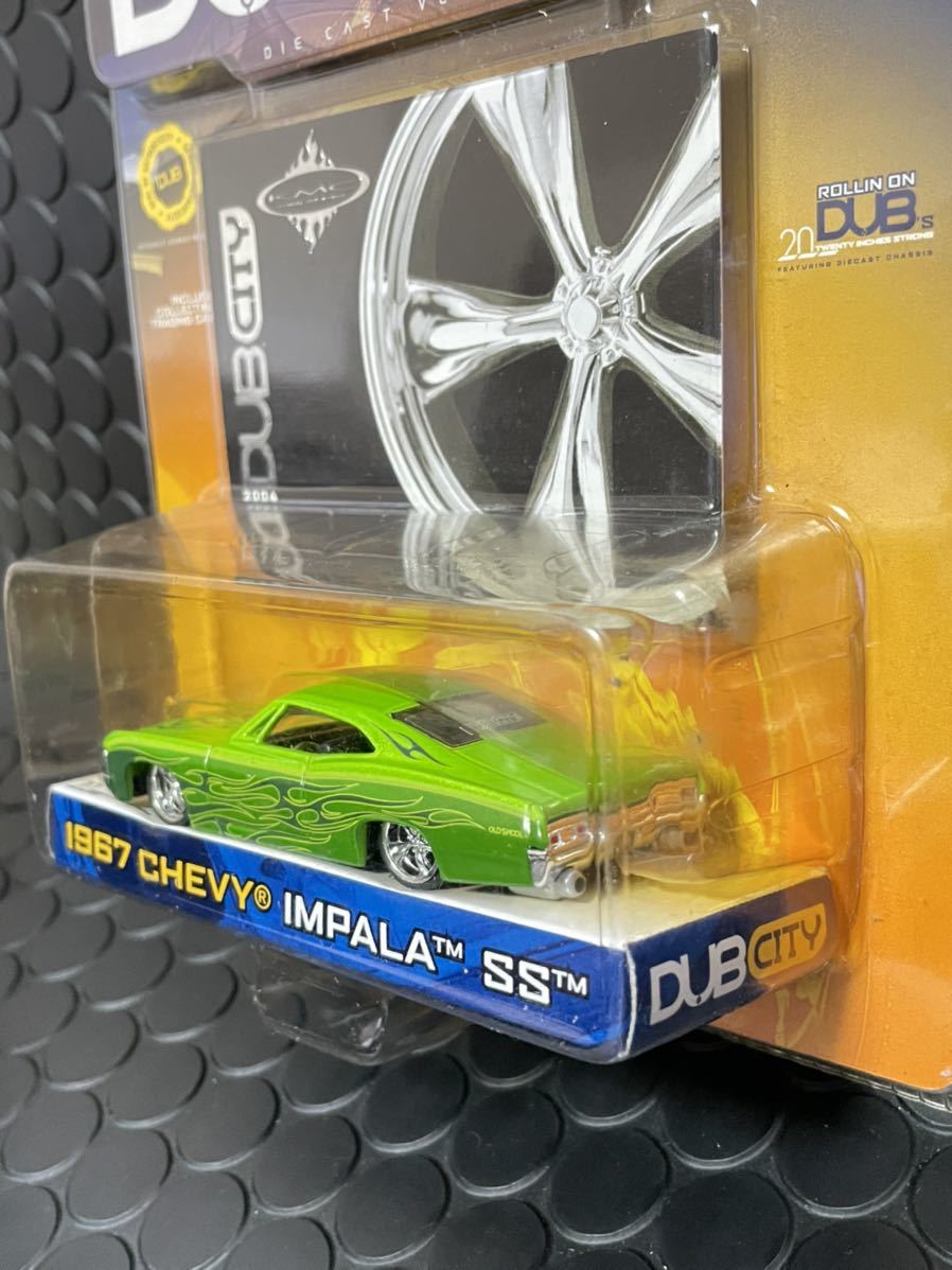 ★ JADA TOYS ★ 1967 CHEVY IMPALA SS ジャダトイズ シェビー インパラ OLDSKOOL DUBCITY オールドスクール ダブシティ フレイムス 緑_画像3