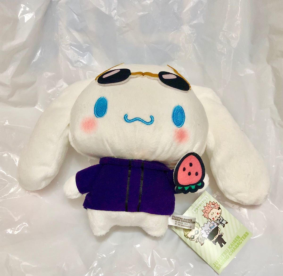 呪術廻戦 サンリオキャラクターズ ぬいぐるみ シナモロール 五条 呪術廻戦 サンリオキャラクターズ ぬいぐるみ シナモロール 五条