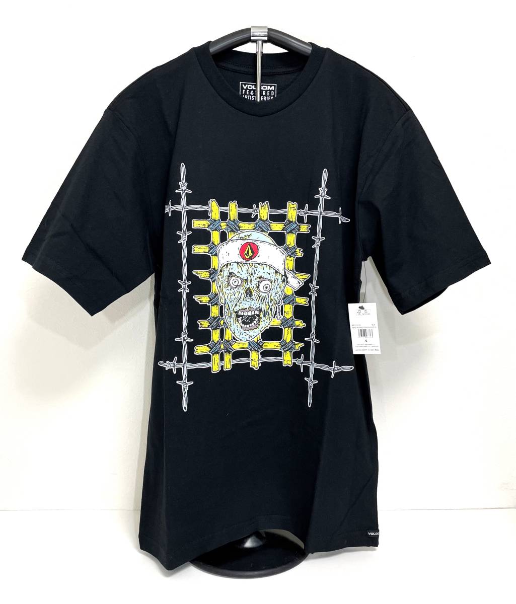 VOLCOM ボルコム AF212210BLK メンズXXL キングサイズ 半袖Tシャツ プリントティー ブラック色 大きい服 3L ヴォルコム 新品 即決 送料無料_画像1