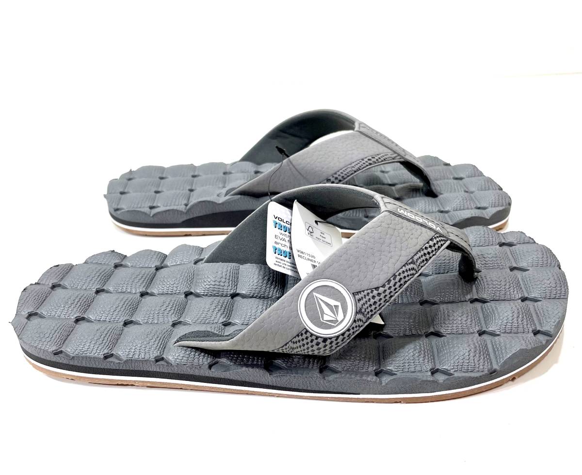 VOLCOM ボルコム V0811520LGR メンズUS11 29cm ビーチサンダル BeachSandal ビーサン 大きい靴 キングサイズ ヴォルコム 新品即決 送料無料の画像3