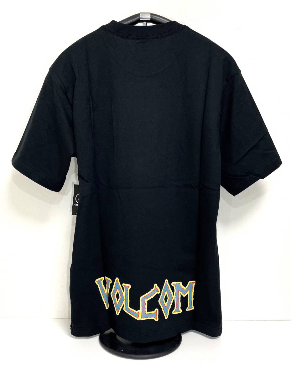 VOLCOM ボルコム AF212210BLK メンズXXL キングサイズ 半袖Tシャツ プリントティー ブラック色 大きい服 3L ヴォルコム 新品 即決 送料無料_画像2