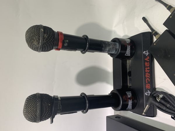 BMBmiyakoWT-8000 беспроводной микрофон ресивер WM-800×2 шт. есть Mike электризация подтверждено караоке оборудование текущее состояние товар Junk 