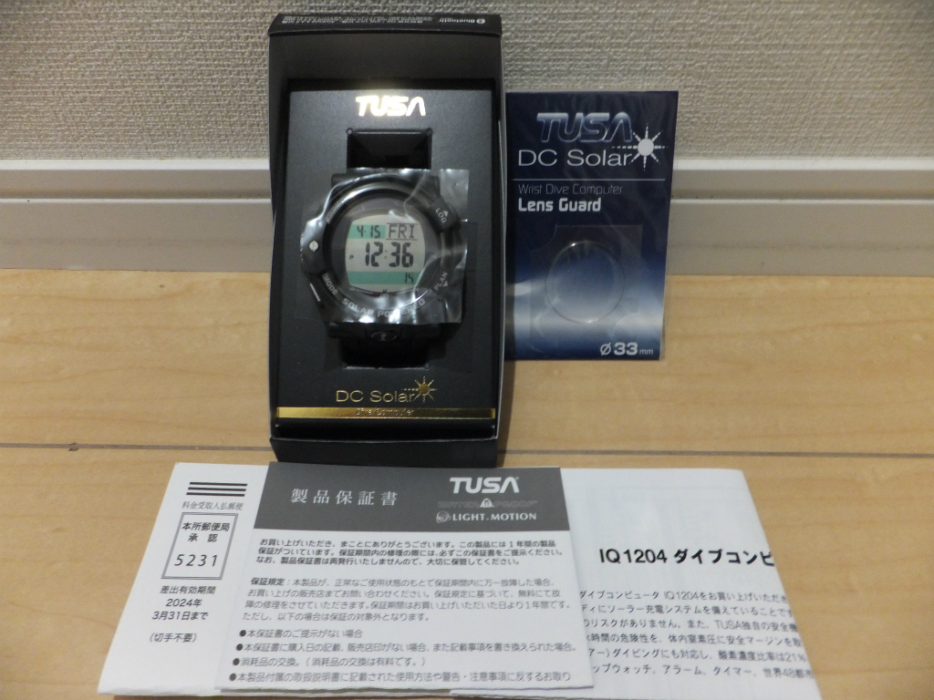 新品 TUSA ツサ IQ1204 BK Bluetooth ダイブコンピューター ダイコン