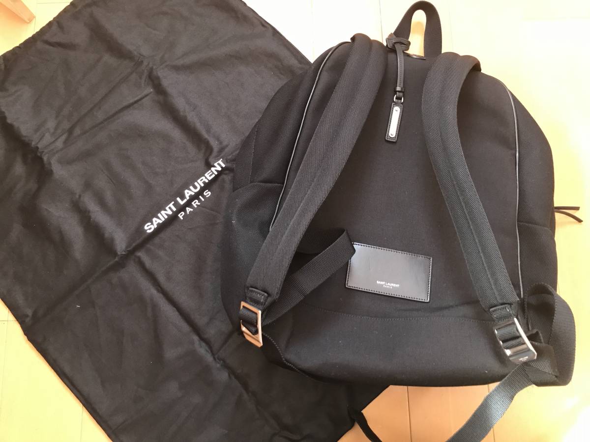美品】SAINT LAURENT PARIS サンローラン バックパック ブラック
