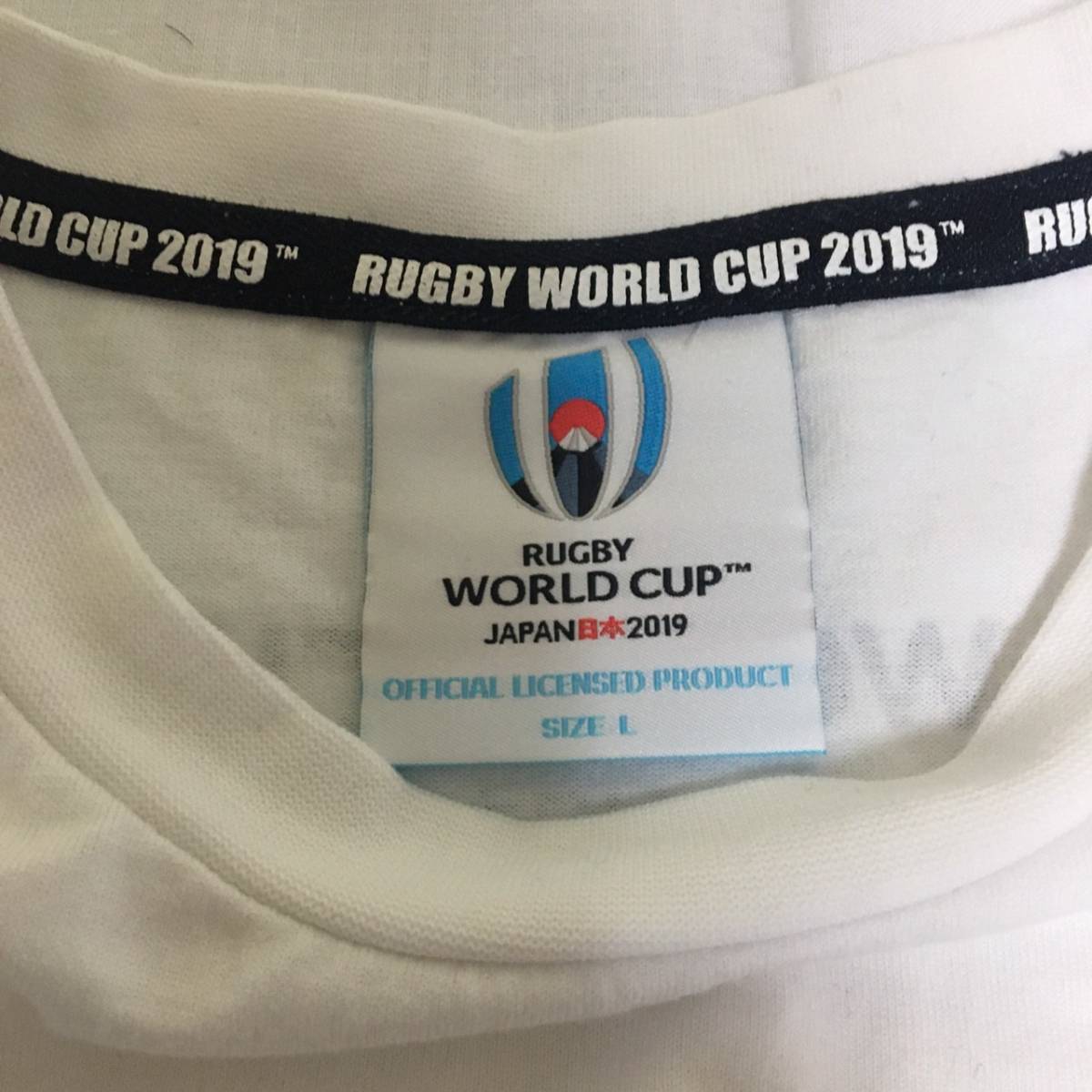 ラクビーワールドカップ2019 記念Tシャツ カンタベリーレディースＬサイズ 白 ホワイト_画像6