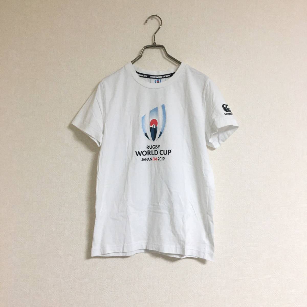 ラクビーワールドカップ2019 記念Tシャツ カンタベリーレディースＬサイズ 白 ホワイト_画像1
