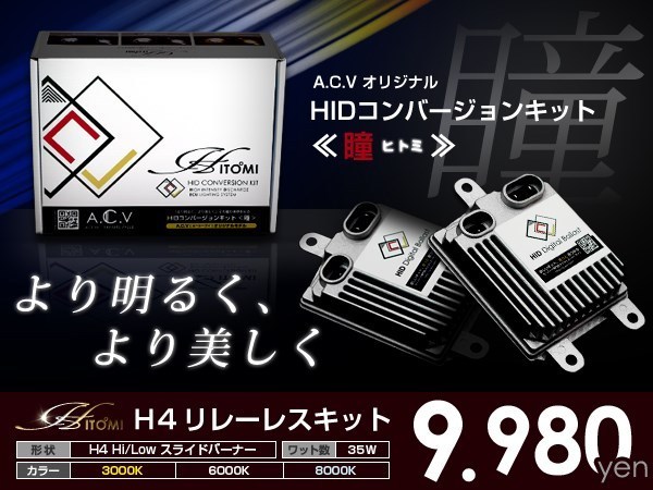 【送料無料】HIDフルキット 35W スプラッシュ H20.10～ ロービーム H4 超薄型バラスト