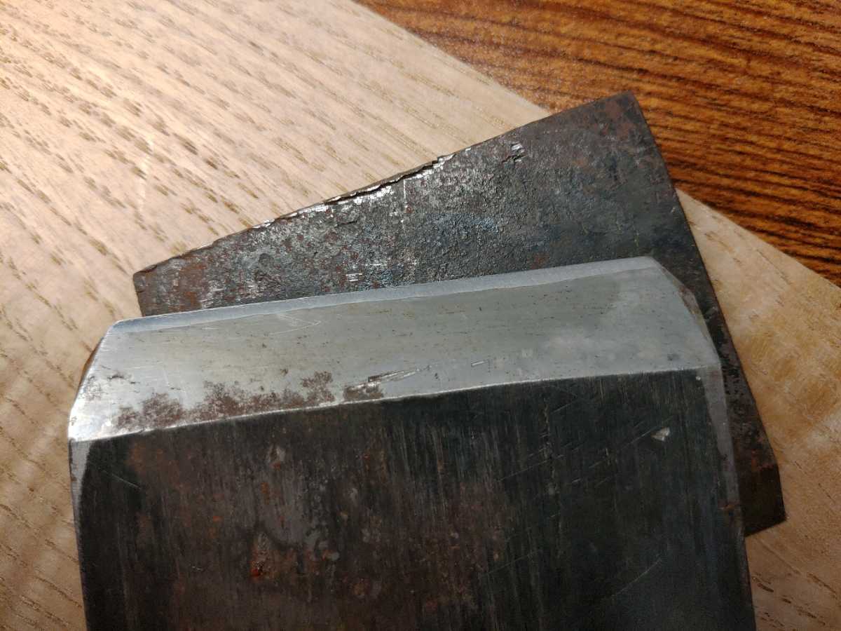 大工道具 鉋刃 鉄火 寸八 共裏 超特殊鋼/燕鋼 大工道具 鉋刃 鉄火 寸八 共裏 超特殊鋼/燕鋼