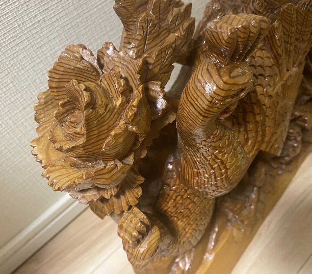 木彫り牡丹に鳳凰(40cm) www.iestpjctello.edu.pe