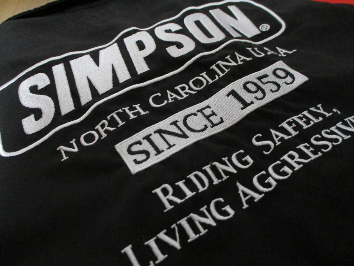 SIMPSON シンプソン ポリエステル/コットン 半袖ライディングジャケット 3Lサイズ_画像7