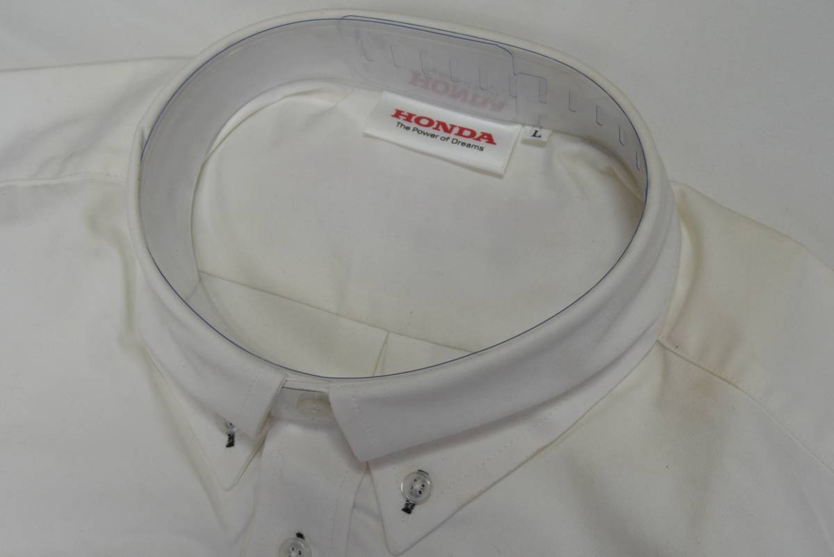 HONDA Honda рубашка "pit shirt" L не использовался товар с дефектом 