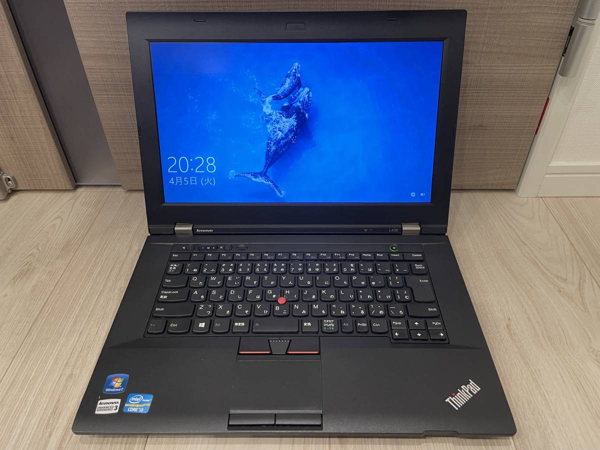 Lenovo ThinkPad L430 Core i3-3120M MEM8GB SSD256GB 14インチ Windows10 Home 64bit ドライブ不良_画像1