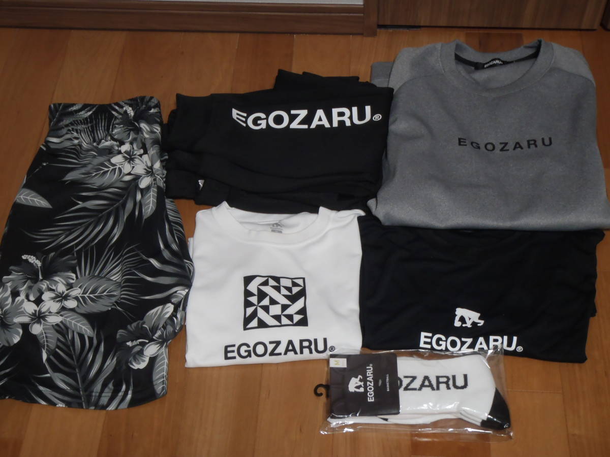 EGOZARU エゴザル スウェット スウェットパンツ Tシャツ×2 バスパン XL ソックス 2