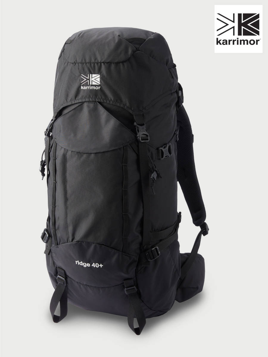 22ss【カリマー/ridge 40 ＋ Medium(リッジ 40 ＋ ミディアム)/Black/40L＋】mtrパック