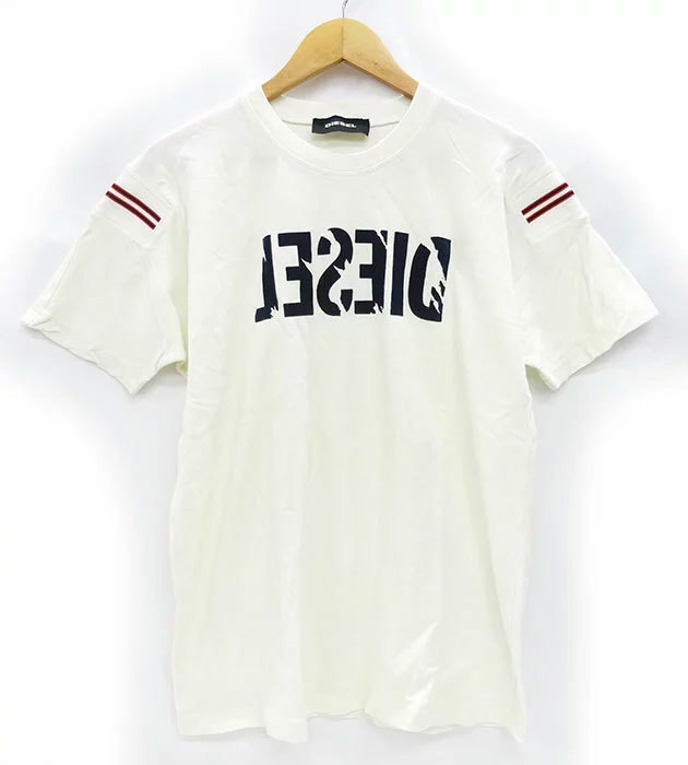 DIESEL ディーゼル フェルトロゴTシャツ FB1517 サイズS 白 ホワイト 半袖_画像1