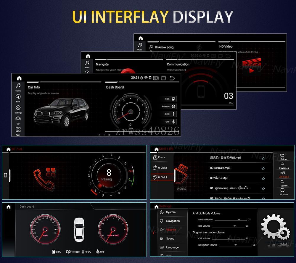 専用アンプ BMW Android12/13 ナビ、取付サポート 3,5シリーズ用に CCC E60 E61 E63 E64 E90 E91 320i 525i wifi_画像8