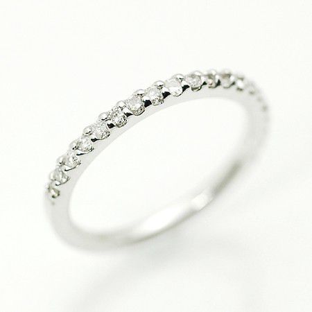 魅力的な価格アクセサリーピンキーリング ダイヤモンド 合計0.20ct 18金ホワイトゴールド K18WG