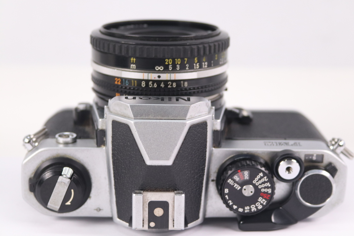 【ジャンク】NIKON ニコン NEW FM2 NIKKOR 50mm F1.8 単焦点レンズ MF 一眼レフ フィルムカメラ 36527-F_画像5