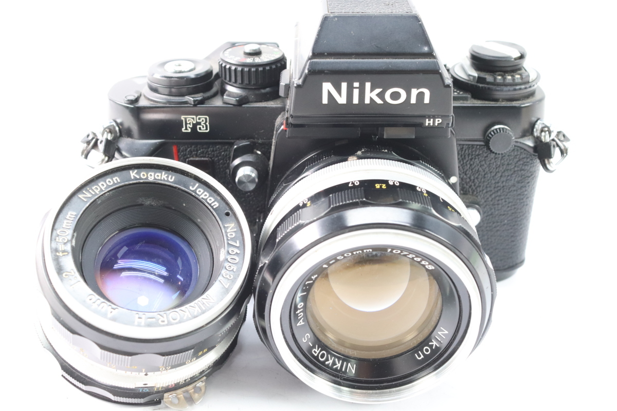 【ジャンク品】NIKON ニコン F3 NIKKOR-S AUTO 50mm F1.4 NIKKOR-H AUTO 50mm F2 一眼レフ フィルム カメラ 単焦点 レンズ 36715-K_画像1