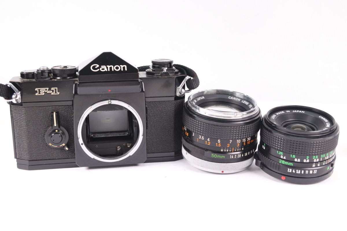 CANON キャノン F-1 前期 FD 50mm F1.4/NEW FD 28mm F2.8 単焦点レンズ