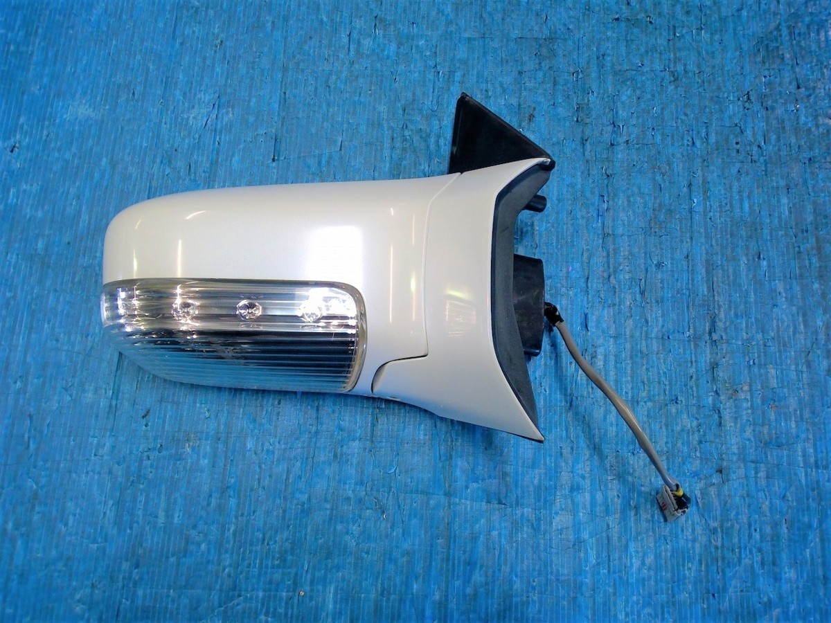 H16 Elgrand ME51 E51 rider middle period original turn signal attaching right driver`s seat side door mirror side 7P operation * lighting verification OK white / pearl white (QX1)