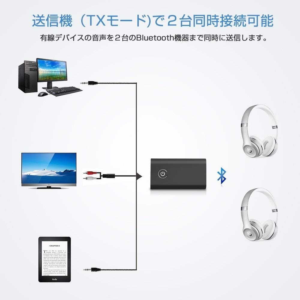 Bluetooth передатчик ресивер Bluetooth радиопередатчик приемник один шт. 2 позиций беспроводной аудио 3.5mm аудио 