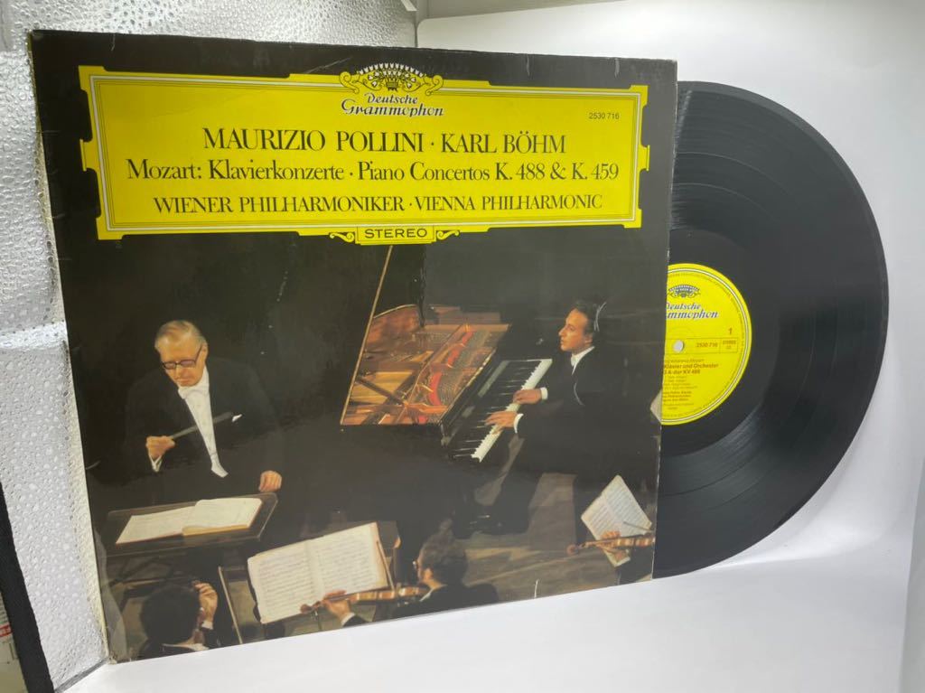 [X-757] POLLINI-BOHM/MOZART-PIANO CONC. K488 & K459/ 独　grammophon:2530 716 クラシック_画像1